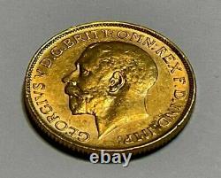 Great Britain 1913 King George V Full Gold Sovereign, 7.98 grams. 9167 Fine