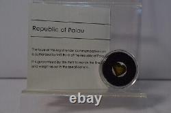 Heart In Gold $1 Dollar Proof Republic Of Palau 1/2 Gram. 9999 Fine Gold Coin