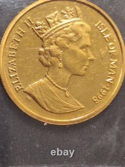 ISLE OF MAN 1998 RARE BIRMAN CAT 1/5 th OZ. 6.6 GRAMS 24 KARAT RARE FINE GOLD
