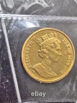 ISLE OF MAN 1998 RARE BIRMAN CAT 1/5 th OZ. 6.6 GRAMS 24 KARAT RARE FINE GOLD