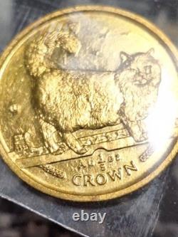 ISLE OF MAN 1998 RARE BIRMAN CAT 1/5 th OZ. 6.6 GRAMS 24 KARAT RARE FINE GOLD