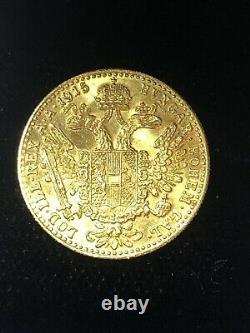 Imperial Austria 1915 Ducat Gold Coin. 986 or 23.8 Carat Purity 3.5 Grams