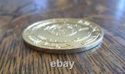 Iraq 22K Gold Medal of Merit Coin 38.1 Grams, 40mm Ba'ath Revolution 10th A