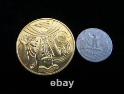 Iraq 22K Gold Medal of Merit Coin 38.1 Grams, 40mm Ba'ath Revolution 10th A