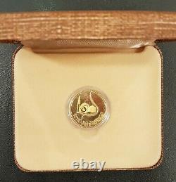 Iraq 50 Dinars 22ct Gold In Issue Case Proof 13 Gram 15th Century Of Hijra 1980