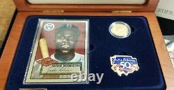 Jackie Robinson 50th Anniversary Commemorative $5 Gold Coin With OMP & COA