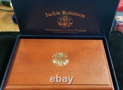 Jackie Robinson 50th Anniversary Commemorative $5 Gold Coin With OMP & COA