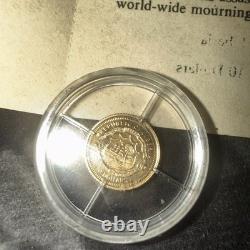 John F. Kennedy Half Gram $10 Liberia Gold Coin Certified Key Of Authenticity John F. Kennedy Half Gram $10 Liberia Gold Coin Certified Key Of Authenticity