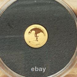 LIMITED! GOLD PROOF St. Helena Una and the Lion. 5gram #231/1000