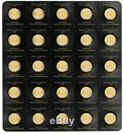 (LOT 2) 2020 Gold Maple 1 Gram Royal Canadian Mint Coins 24KT. 9999 In Assay