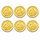 Lot Of 6 X 14k 2 Pesos Gold Coin Bullion