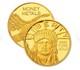 Lady Liberty Gold Round. 9999 Pure Gold 24k Us Bullion