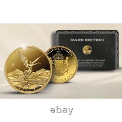 Libertad Rare Edition 2025 1 Gram. 99999 Pure Gold Coin In Card Proof- Gabon
