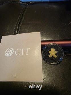 Limited Palau. 5 Gram Gold Coin Gingerbread Man Holiday Festive 15000 Pieces