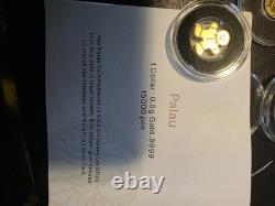 Limited Palau. 5 Gram Gold Coin Gingerbread Man Holiday Festive 15000 Pieces