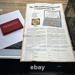 Lincoln Mint-1976 Bicentennial. 999 / 24K Gold Commemorative Set 1.3 grams