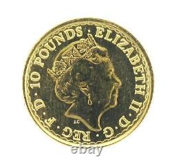 Loose 999.9 Fine Gold 2017 1/10 oz 10 Pounds Britannia Coin 3.1 Grams