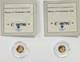 Lot Of 2-2006 Pf American Mint -history Of Christianity 0.5g. 585 Gold Coins