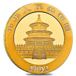 Lot of 10 2022 1 gram Chinese Gold Panda 40th Ann Privy 10 Yuan. 999 Fine BU