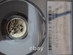 Lot of 2 2026 Niue $1 Pirate Treasure 1g 9KT Gold PCGS MS70 Coins
