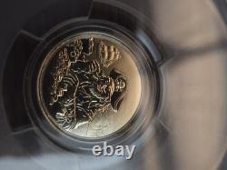 Lot of 2 2026 Niue $1 Pirate Treasure 1g 9KT Gold PCGS MS70 Coins