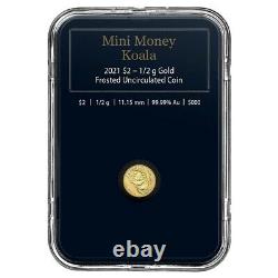 Lot of 20 2021 1/2 gram Gold Mini Koala Coin Royal Australian Mint. 9999 Fine