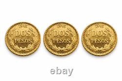 Lot of 3? 14K 2 Pesos Gold Coin? Privately Minted