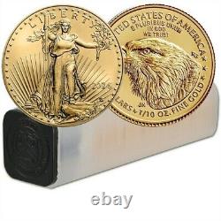 Lot of 50 2024 1/10 oz $5 Gold American Eagle Coin BU