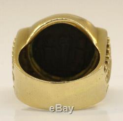 Lovely 14k Yellow Gold Roman Coin Ring! 10.7 Grams #w15