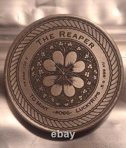 Lucky Rips 7 The Reaper 2oz Silver +. 5 Gram Gold TD Mint 0.999%