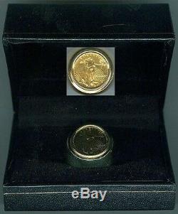 Mens 13.7 Gram 14k Yellow Gold American Eagle Coin Ring
