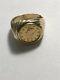 Mens Gold Coin Ring Gents 14k Size 8-9 Not Scrap 8 Grams Pinky