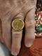 Mens Indian Head Gold Coin Ring In 14 K Yellow Gold Weights 14.5 Grams