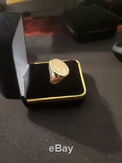 Mens Indian Head Gold Coin Ring In 14 K Yellow Gold Weights 14.5 Grams