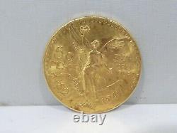 Mexican 50 Peso Gold Coin 37.5 Grams Dated 1947