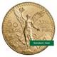Mexican 50 Pesos Gold Coin Au-bu Condition Random Year (1.2057 Oz)
