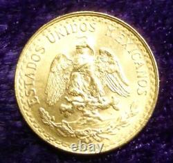 Mexican 90% Fine Gold 2-Peso Coin, 1945 Mo Dos Peso Gold Coin, Snake & Eagle