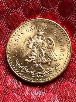 Mexican gold coin, 1921-1947, 37.5 grams of pure gold, 50 pesos, centenario