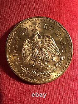 Mexican gold coin 1921-1947, uncirculated, 37.5 grams of pure gold, 50 pesos