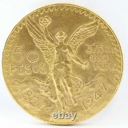 Mexican gold coin 1921-1947, uncirculated, 37.5 grams of pure gold, 50 pesos KM4