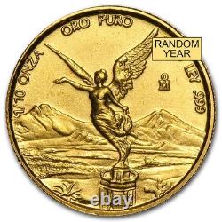 Mexico 1/10 oz Gold Onza &/or Libertad BU (Random Year)