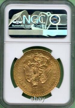 Mexico 1927 Gold 41.6666 Gram Ngc Ms 63 1.2056 Oz 50 Peso