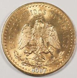 Mexico 1947 50 Peso 41.67 Gram 90% Gold Libertad Coin GEM BU 1.2057 Oz AGW