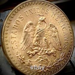 Mexico Gold Centenario, 50 Pesos Gold Coin, 1947, 37.5 Grams Pure Gold