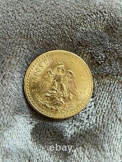 Mexico Mexican gold coin moneda de oro puro 50 pesos 37.5 grams 1.323 ounce 1947