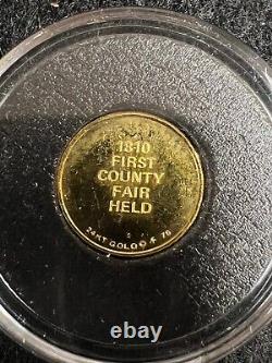 Mini Gold Coin. 999 Fine, 1.8 Gram, 1976 Franklin Mint, RARE Only 77 Made! 3