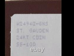 Miniature USA $20 Saint Gaudens 0.3 Gram 24k Solid Gold with COA + Box