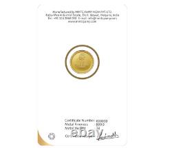 Mmtc Pamp Lotus 1 gram Gold Coin