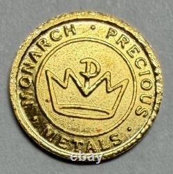 Monarch Precious Metals 1/2 Gram. 9999 Gold Four Leaf Clover Round Capsule