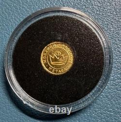 Monarch Precious Metals 1/2 Gram. 9999 Gold Four Leaf Clover Round Capsule